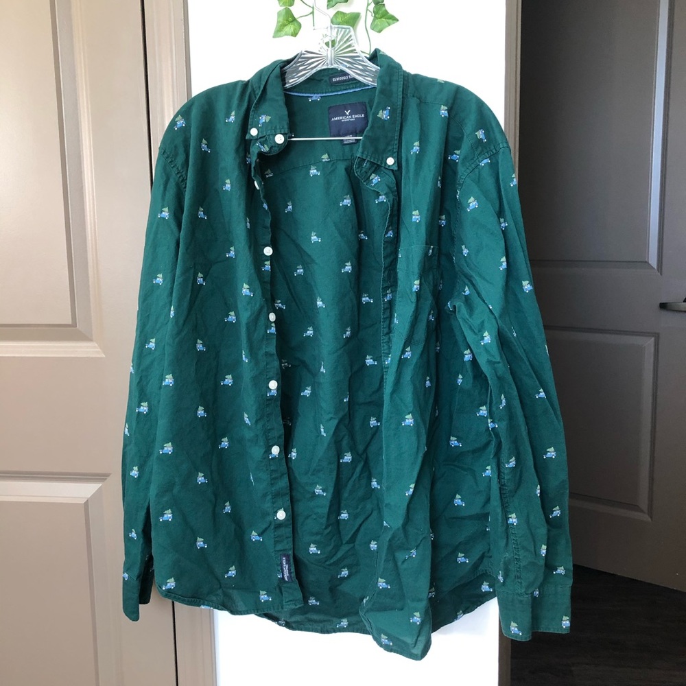 American Eagle Seriously Soft Button Up Shirt